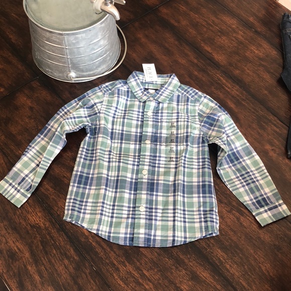 childrens place boys 3T dress up shirt &  jeans - Picture 4 of 7